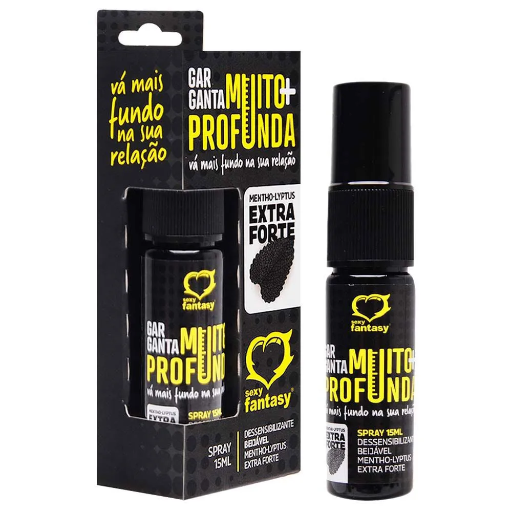 Garganta Muito Mais Profunda Spray 15Ml Sexy Fantasy Extra Forte